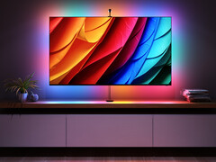 Schermspiegelingseffecten met de getoonde Nanoleaf 4D V2 (Afbeelding bron: Nanoleaf PR)