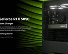 Officiële promotieafbeelding van Nvidia RTX 5050 desktop GPU. (Afbeeldingsbron: Nvidia)