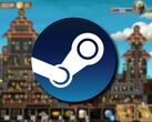 Een afbeelding van het spel Craft The World en het Steam-logo.