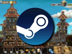 Een afbeelding van het spel Craft The World en het Steam-logo.