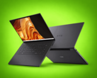 Dell XPS 16 Creator Edition afgebeeld met het scherm open en het achterpaneel zichtbaar