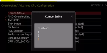 MSI Kombo Strike hulpprogramma. (Afbeelding bron: MSI)