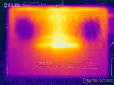 Stresstest oppervlaktetemperaturen (onder)