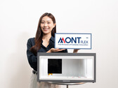 Een vrouw presenteert het nieuwe merk samen met wat lijkt op een nieuw beeldscherm (Afbeelding bron: samsungdisplay.com)