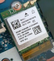 De geïnstalleerde WiFi 6-module van Realtek