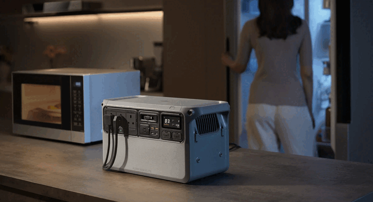 De DJI Power Auro 2000 Elite levert 2.000 W continu vermogen met een zuivere sinusgolf, terwijl de behuizing 24% kleiner en 14% lichter is dan die van de standaard Power 2000.