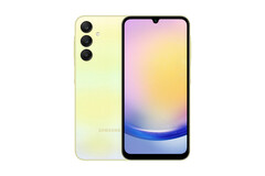 De Galaxy A25 5G in zijn gele afwerking. (Afbeeldingsbron: Digitec)