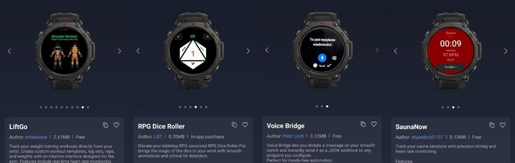 De nieuwe Amazfit Mini Apps