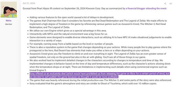 Samenvatting van het Pearl Abyss investeerdersrapport