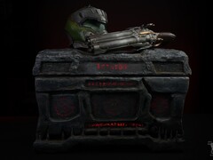 Afbeelding van de aangepaste DOOM: The Dark Ages gaming PC. (Afbeelding Bron: Blue Horse Studios)