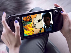 De Humble Choice van december 2025 is nu beschikbaar. Afgebeeld: Steam Deck met de omslagfoto van de collectie. (Afbeeldingsbron: Valve en Humble Bundle)