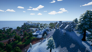 Een afbeelding van een landschap in Hydroneer.