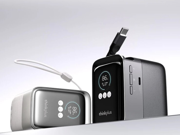 De Lenovo ThinkPlus Intrekbare Kabel Hoogvermogen Draagbare Power Bank 190W 20K