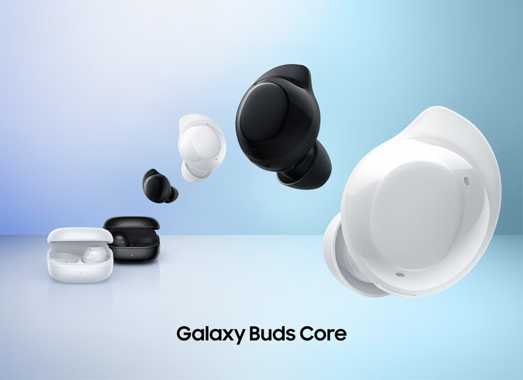 De twee kleuropties van de Samsung Galaxy Buds Core (Afbeelding bron: Samsung)