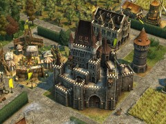 Een afbeelding van een kasteel in Anno 1404 – History Edition.
