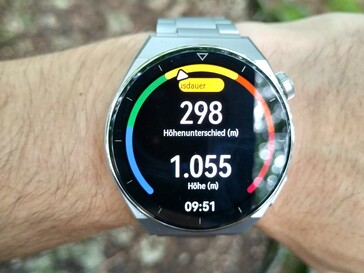 De Huawei Watch GT 3 Pro heeft een barometer als hoogtemeter