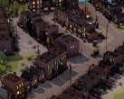 Een afbeelding van verschillende gebouwen in City of Gangsters, nu met 80% korting op Steam.
