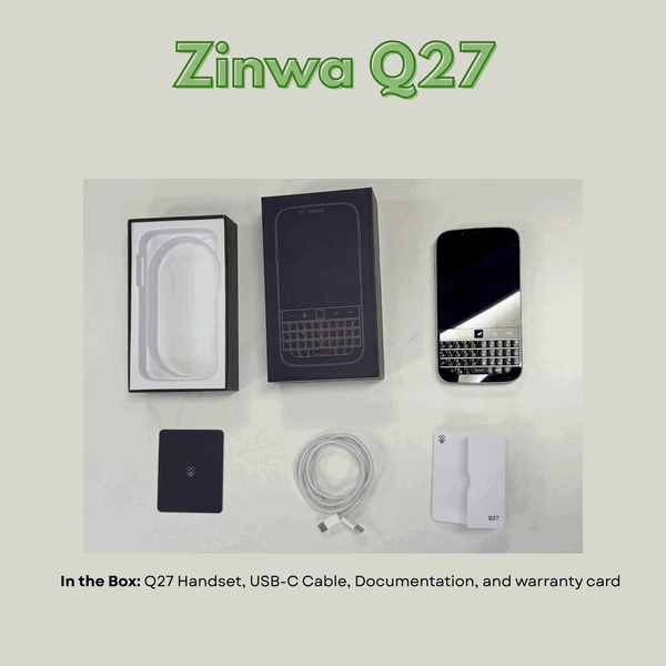 De Zinwa Q27 ondersteunt zowel bedraad als draadloos opladen, maar er wordt geen oplader meegeleverd in de verpakking.