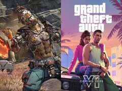 Borderlands 4 (Links) komt uit op 12 september en GTA 6 (Rechts) heeft nog geen exacte releasedatum. (Afbeeldingsbron: Steam en Take-Two, bewerkt)