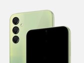 Een Galaxy A24 render. (Bron: Gadgety)