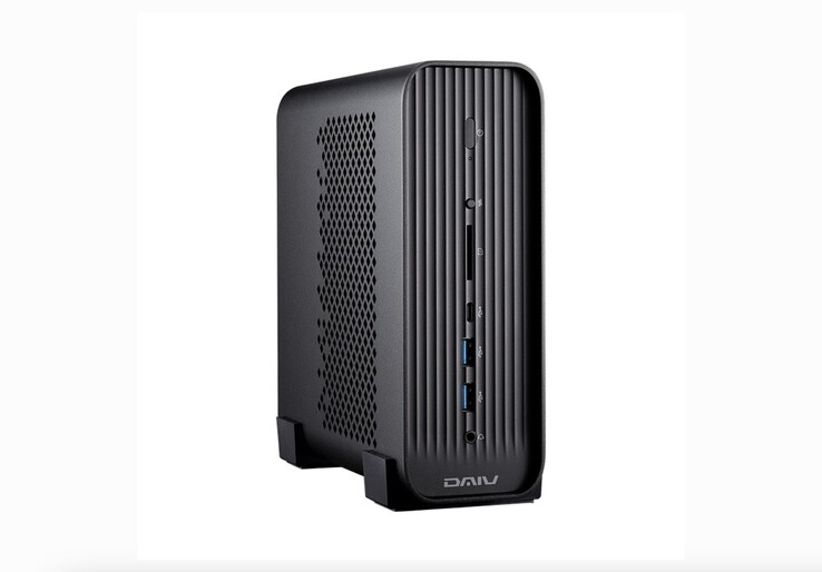 De DAIV CX-A9A60-minipc met AMD-processor heeft een vrij minimalistisch ontwerp en is verkrijgbaar in één enkele zwarte kleurvariant. 