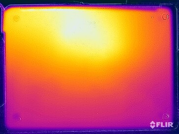 Stresstest oppervlaktetemperaturen (onder)