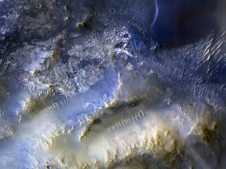 Het 100.000ste beeld dat is vastgelegd door NASA's Mars Reconnaissance Orbiter. (Afbeeldingsbron: NASA/JPL-Caltech/Universiteit van Arizona)