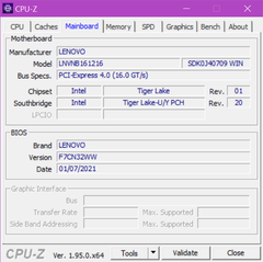 CPU-Z moederbord