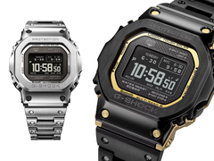De Casio GMW-BZ5000D-1 (links) en de GMW-BZ5000BD-1 (rechts), afgebeeld tegen een witte achtergrond. (Afbeeldingsbron: Casio UK - bewerkt)