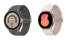 De Galaxy Watch5 en Galaxy Watch5 Pro zullen beschikbaar zijn in respectievelijk ten minste twee en drie kleuropties. (Afbeelding bron: 91mobiles)