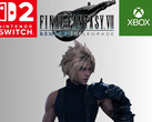 Final Fantasy 7 Remake Intergrade banner wordt getoond (Afbeelding bron: Nintendo of America, Xbox Gaming met bewerkingen)