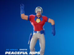 De Peaceful Hips Emote zoals te zien op de Fortnite-client (bron: iFireMonkey X)