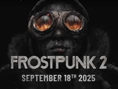 Een screengrab van de releasedatum voor de console van Frostpunk 2 uit de nu verborgen trailer (bron: VGT Gaming News X)