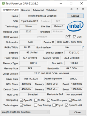 Systeem info GPU-Z