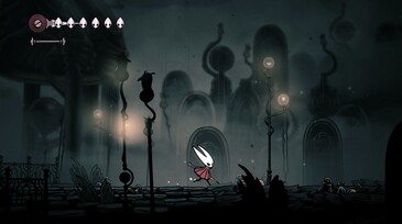 Ontwerp van de Silksong Hornet van Hollow Knight (Afbeelding bron: Steam)