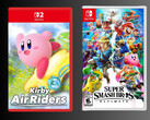 Kirby Air Riders doos mockup met Super Smash Bros. Ultimate doos (Afbeeldingsbron: Playasia, Nintendo of America)