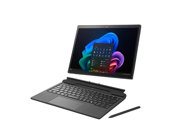 De tablet wordt geleverd met een afneembaar toetsenbord en een stylus.