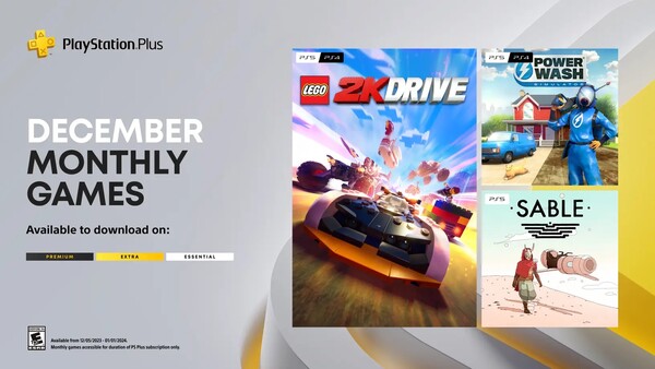 De volledige PlayStation Plus line-up van december 2023 (Afbeelding: Sony)