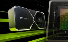 De GeForce RTX 4060 Ti kan bogen op DLSS 3 rendermogelijkheden en een boost clock van 2,54 GHz. (Beeldbron: Nvidia - bewerkt)