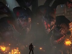 Een schermafbeelding van de gameplay-demo van Scalebound tijdens Gamescom 2015