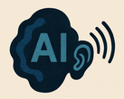 Abstracte illustratie die AI-hoortechnologie symboliseert (Afb.bron: OpenAI/DALL-E)