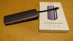 De UGREEN USB C 9-in-1 hub. (Bron: Notebookcheck)