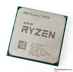 Getest: de AMD Ryzen 7 3700X Desktop CPU. Test-CPU voorzien door AMD Germany.
