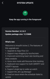 De release notes voor firmware versie 6.2.6.3 voor de Active 2 smartwatch. (Afbeeldingsbron: u/Square_Reaction_3906 via Reddit)