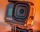 Een close-up van een GoPro camera.