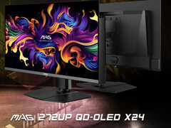 De MAG 272UP X24 deelt zijn Gen 4 QD-OLED paneel met de MPG 272URX. (Afbeeldingsbron: MSI)