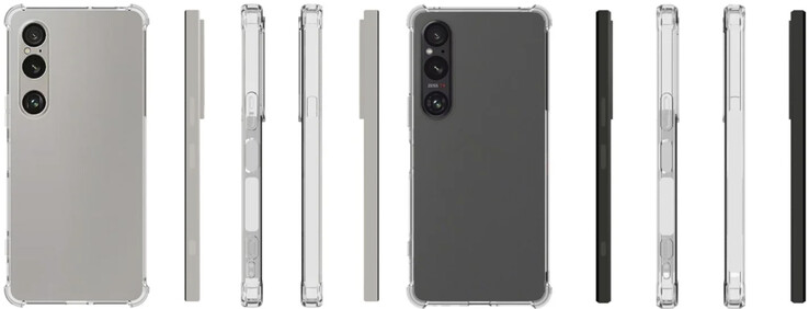 De Xperia 1 VII lijkt een dikkere camerabehuizing te hebben dan zijn voorganger, van links naar rechts. (Afbeeldingsbron: via Sumaho Digest)