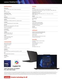 Specificaties Lenovo ThinkPad X13 G7 Intel.