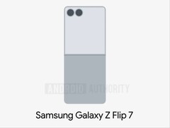 Uitgelekte afbeelding van Galaxy Z Flip 7 toont groter omslagscherm. (Afbeeldingsbron: Android Authority)
