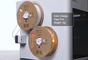 De Snapmaker U1 ondersteunt RFID-tags op draadspoelen (Afb. bron: Snapmaker)